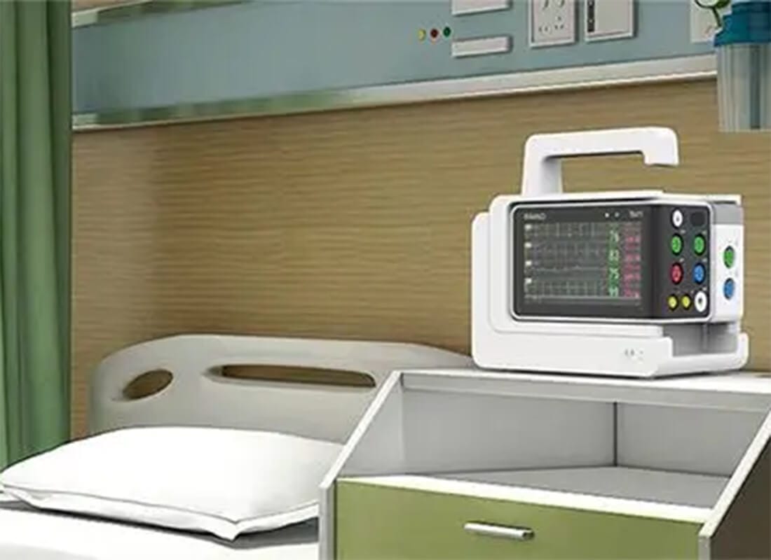 ECG Monitor of bending type pogo pin connector