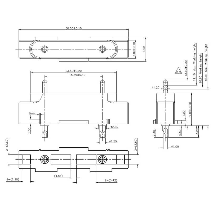 C2997-02PB High Current Pogo Pin Connector