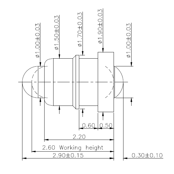 DOUBLE ENDED POGO PIN C1675-01