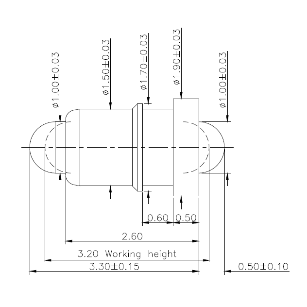 DOUBLE ENDED POGO PIN C1771-01