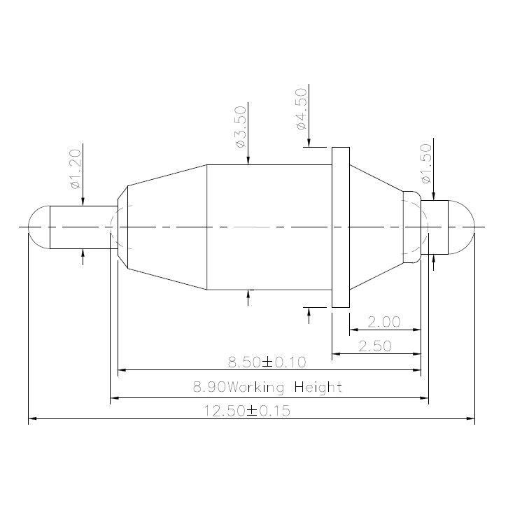 DOUBLE ENDED POGO PIN C2552-01