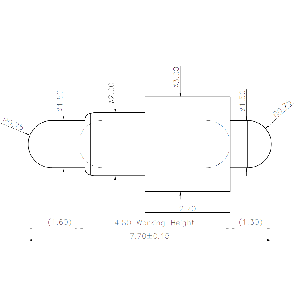 DOUBLE ENDED POGO PIN C409-01