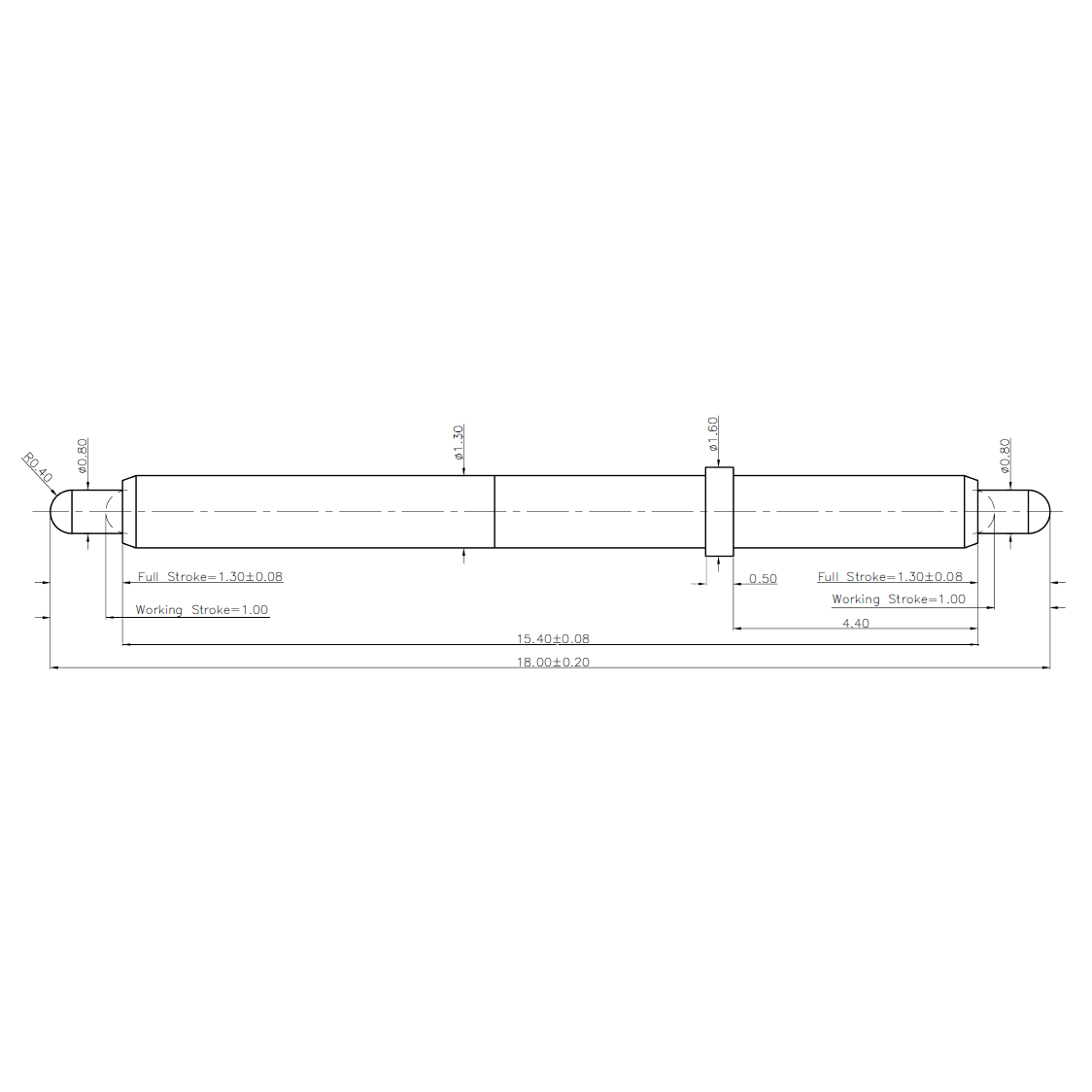DOUBLE ENDED POGO PIN C478-01