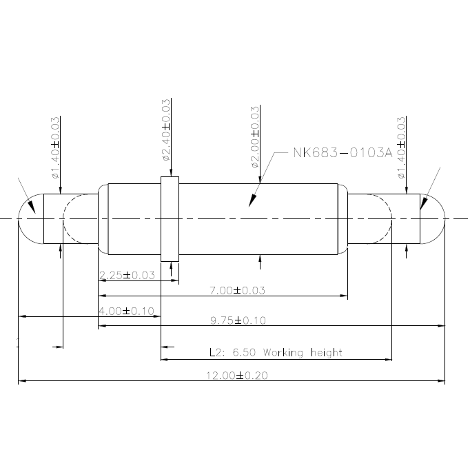 DOUBLE ENDED POGO PIN NC683-01PA