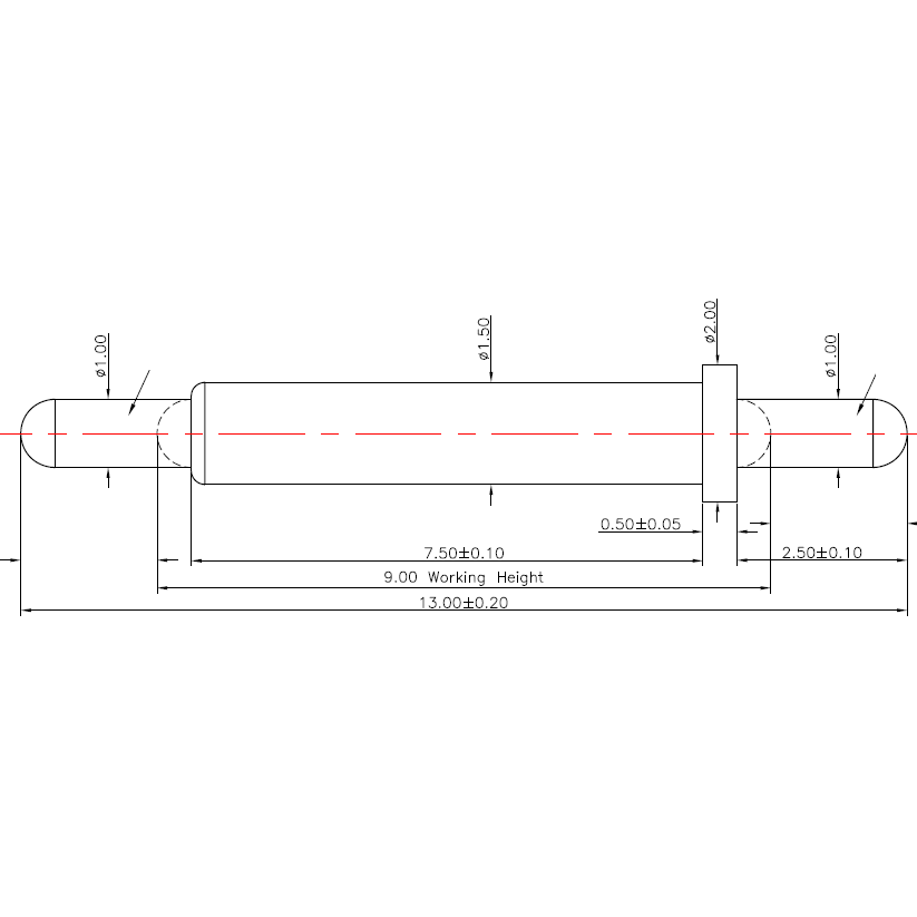 DOUBLE ENDED POGO PIN C736-01