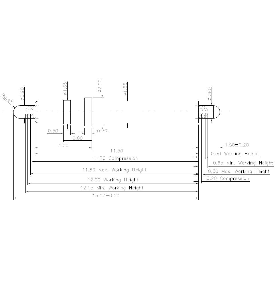 DOUBLE ENDED POGO PIN NC309-01PA
