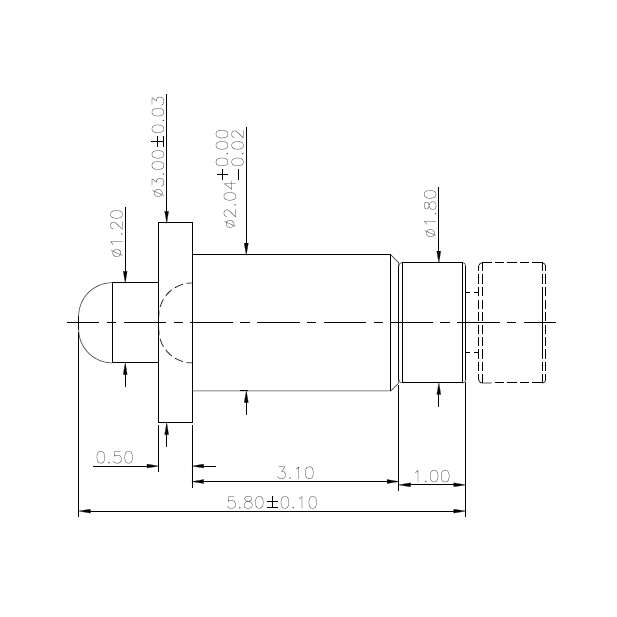HIGH CURRENT POGO PIN NC3057-01PA
