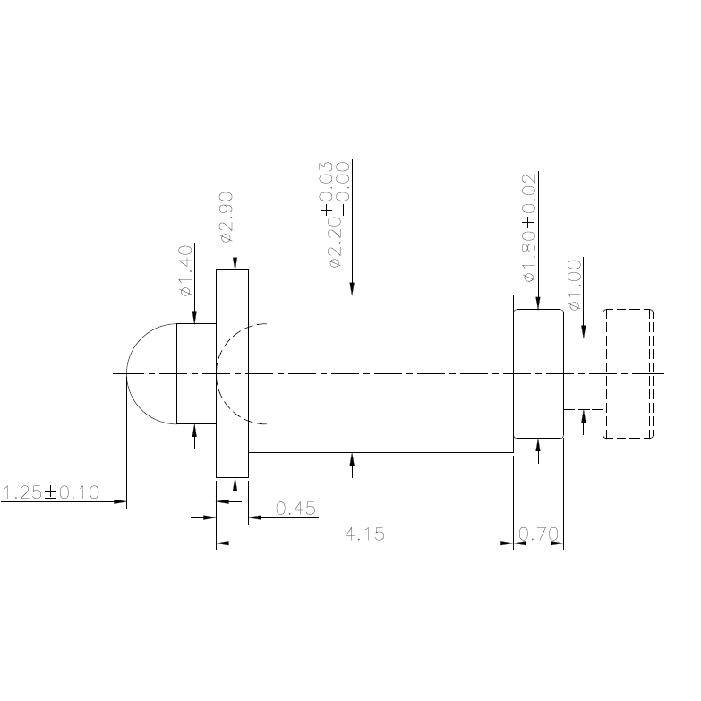 HIGH CURRENT POGO PIN NC3549-01PA
