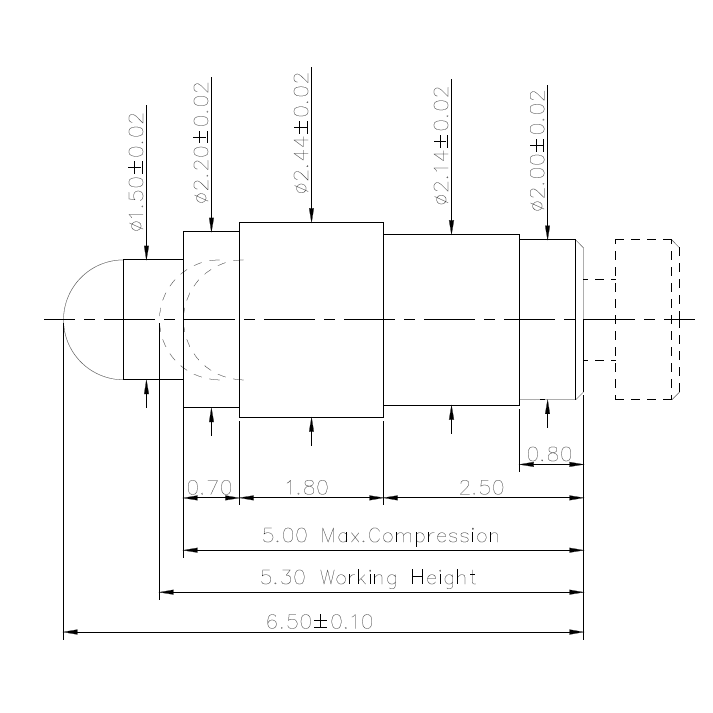 HIGH CURRENT POGO PIN NC4012-01PA