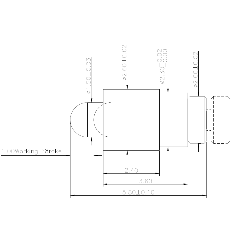 HIGH CURRENT POGO PIN NC4190-01PA