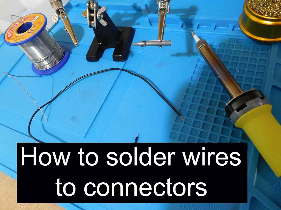 how to solder wires to connectors