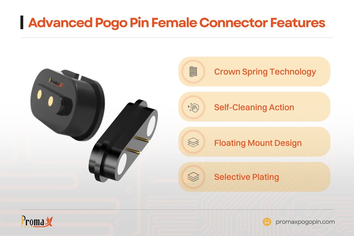 advanced pogo pin female connector features