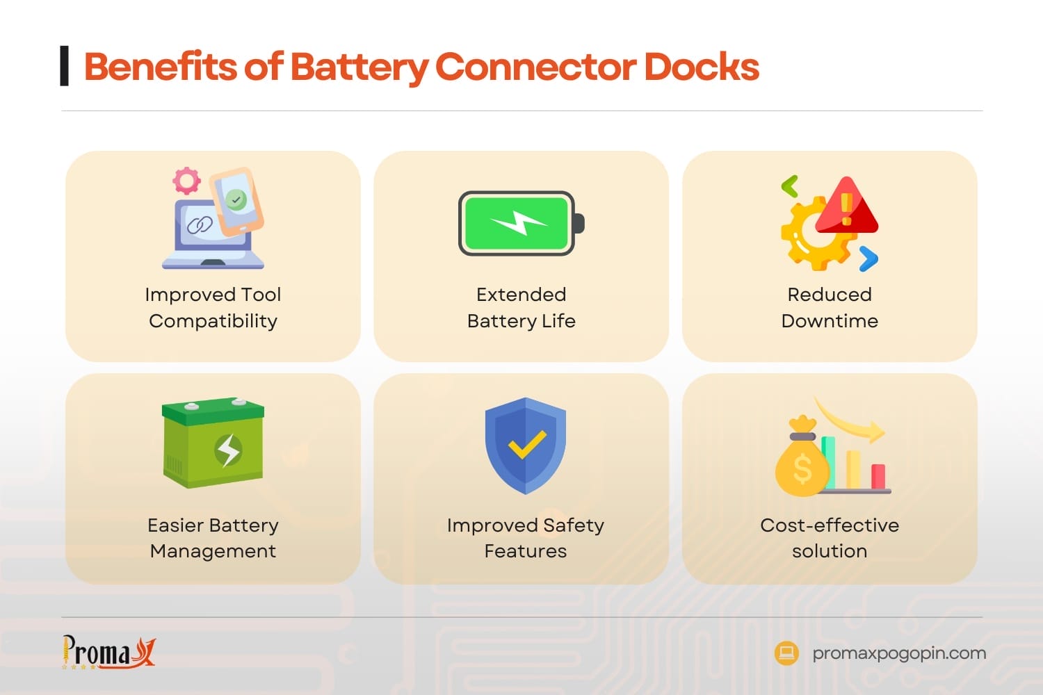 benefits of battery connector docks